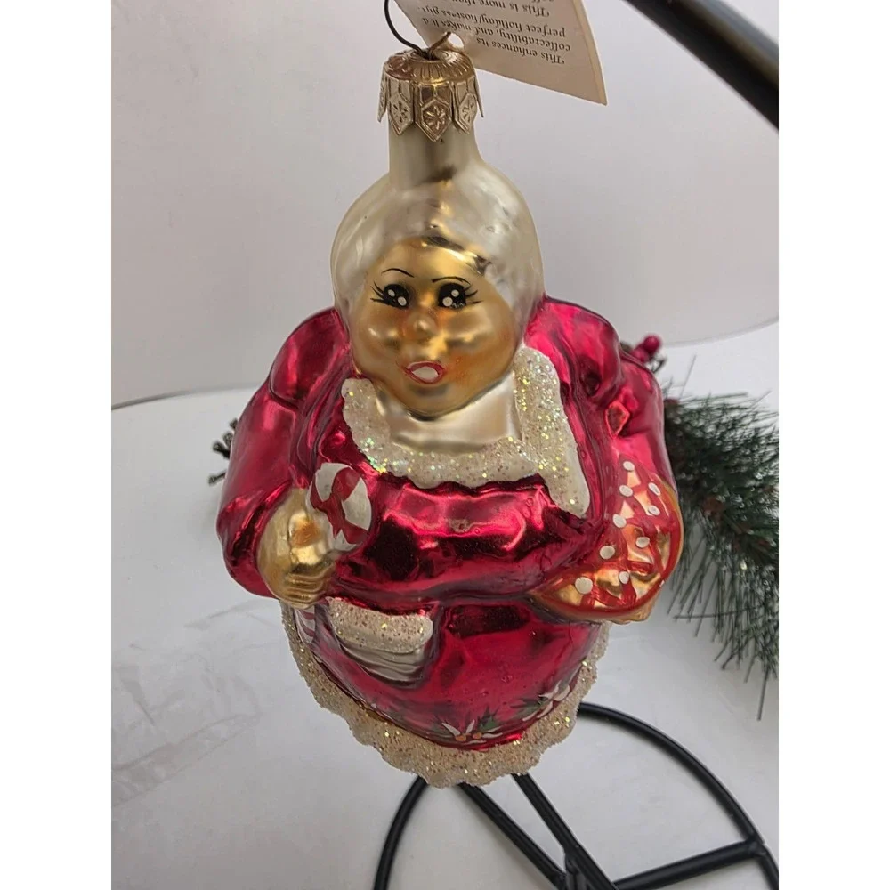 Christopher Radko Forever Together 1996 Santa Mrs Claus Ornament Poland 5